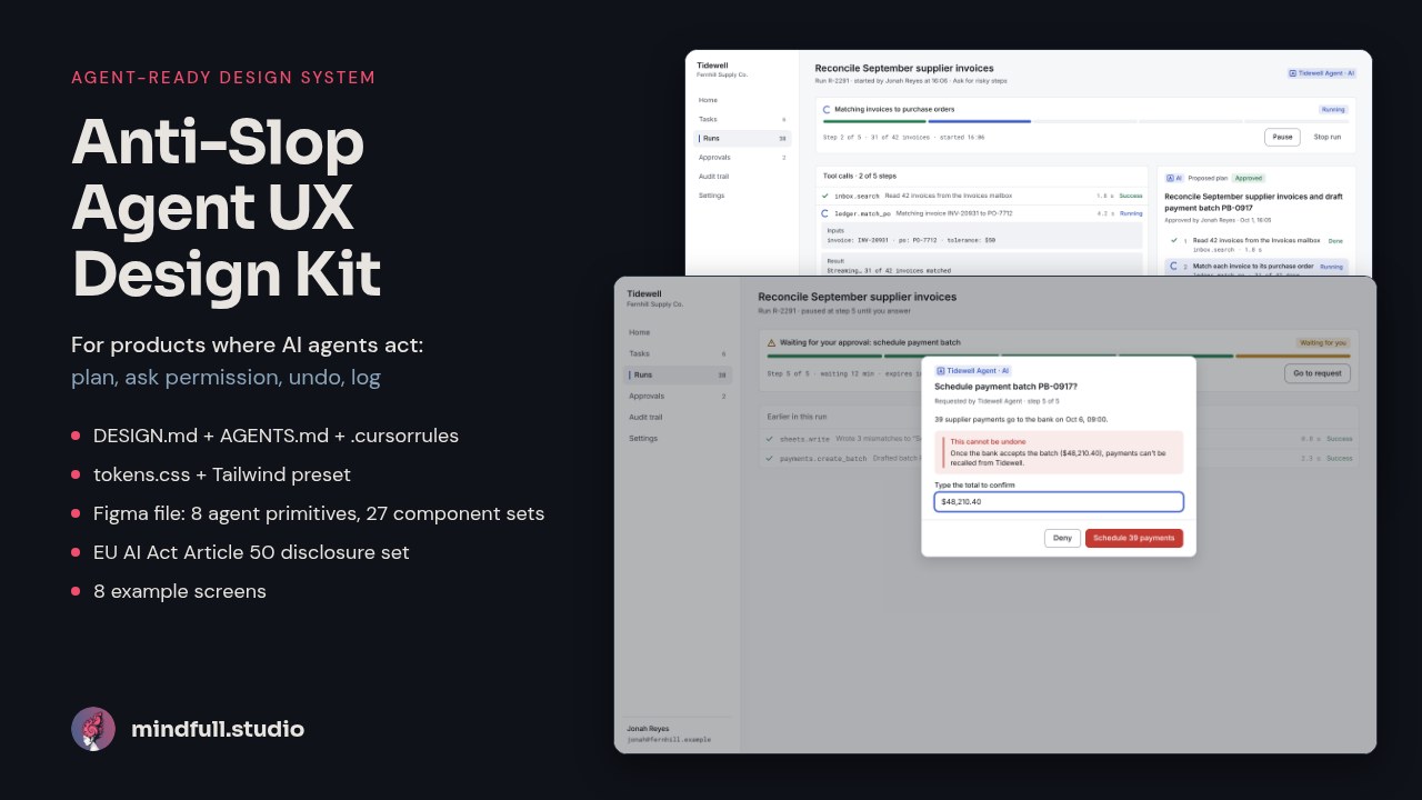 Anti-Slop Agent UX Design Kit